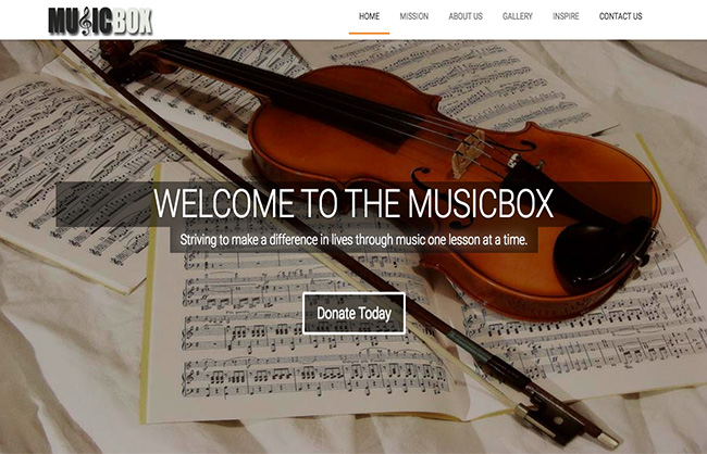 Music box Website